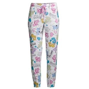 NWOT Care Bears Print Jogger Pants Sweatpants Drawstring Waistband - Size Large